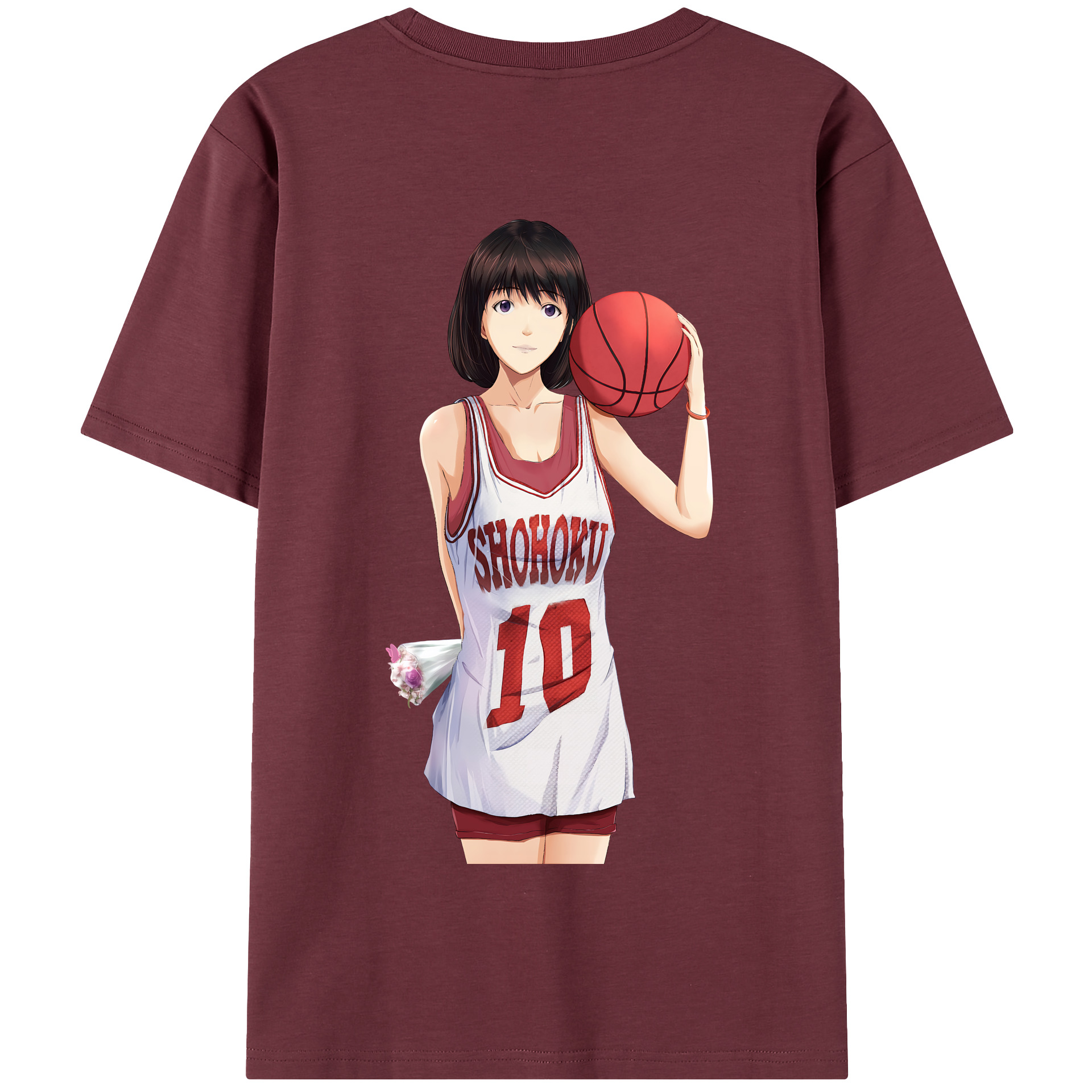 SLAM DUNK／スラムダンク 綿100％半袖Tシャツ（背面プリント）